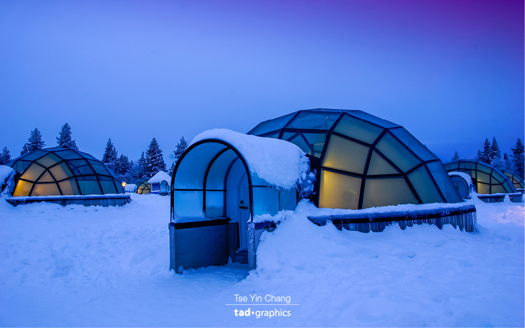 Glass igloos are an engineering marvel, they are made with special thermal glass so that they can stay cosy even when the outdoor temperature is minus thirty degrees Celsius