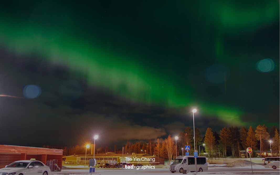 Mother nature put on quite a show in Ivalo to farewell us