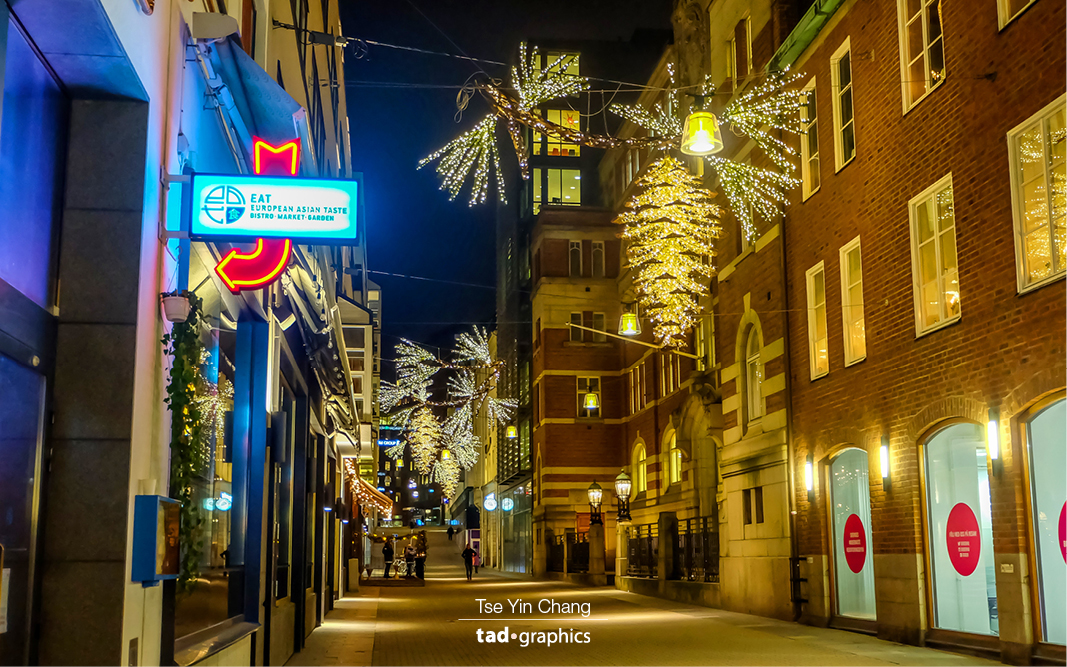 Christmas decorations in Stockholm's city centre – the living heart of the city where residents come to work, shop, and have fun