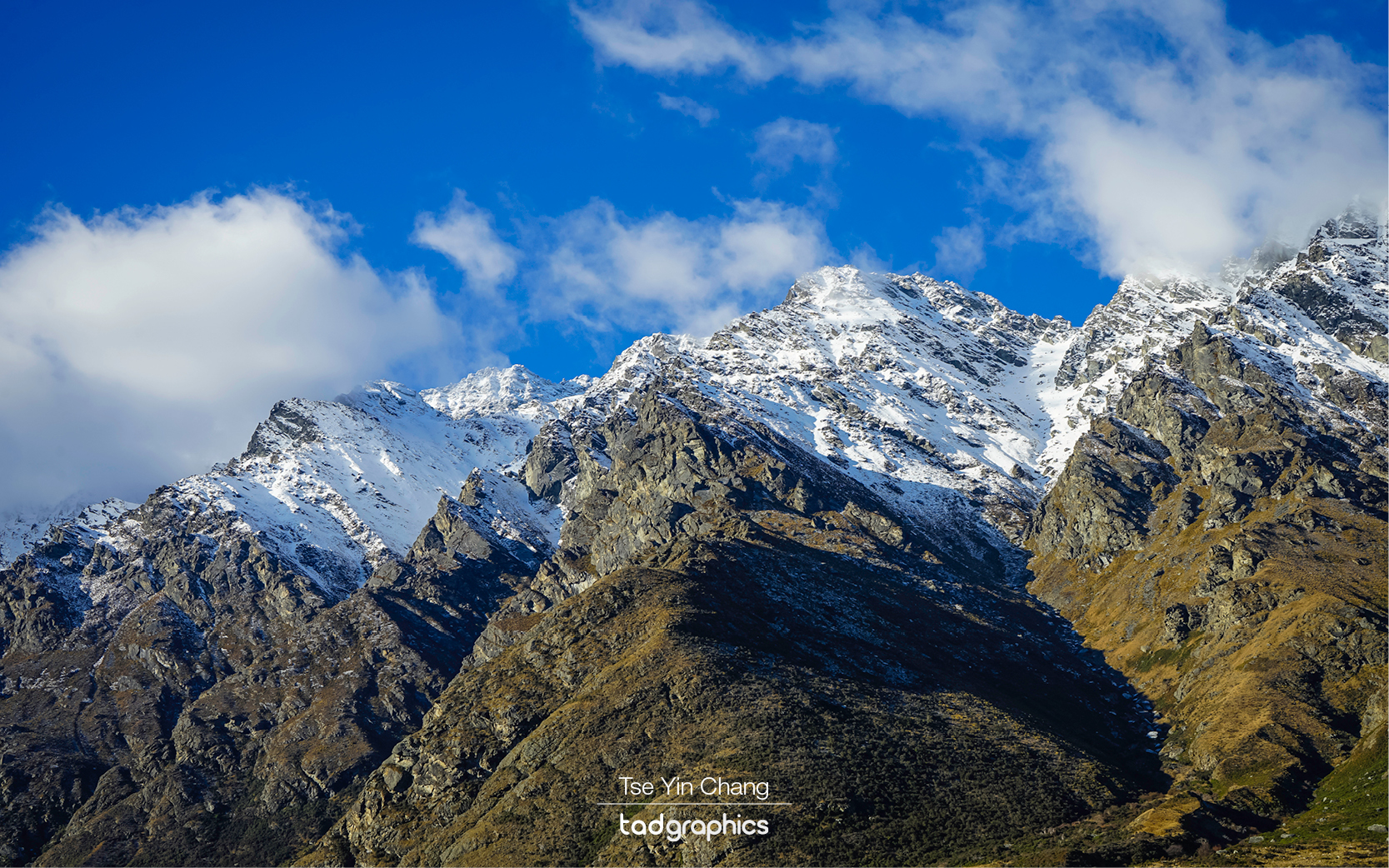 The Remarkables on a clear winter day