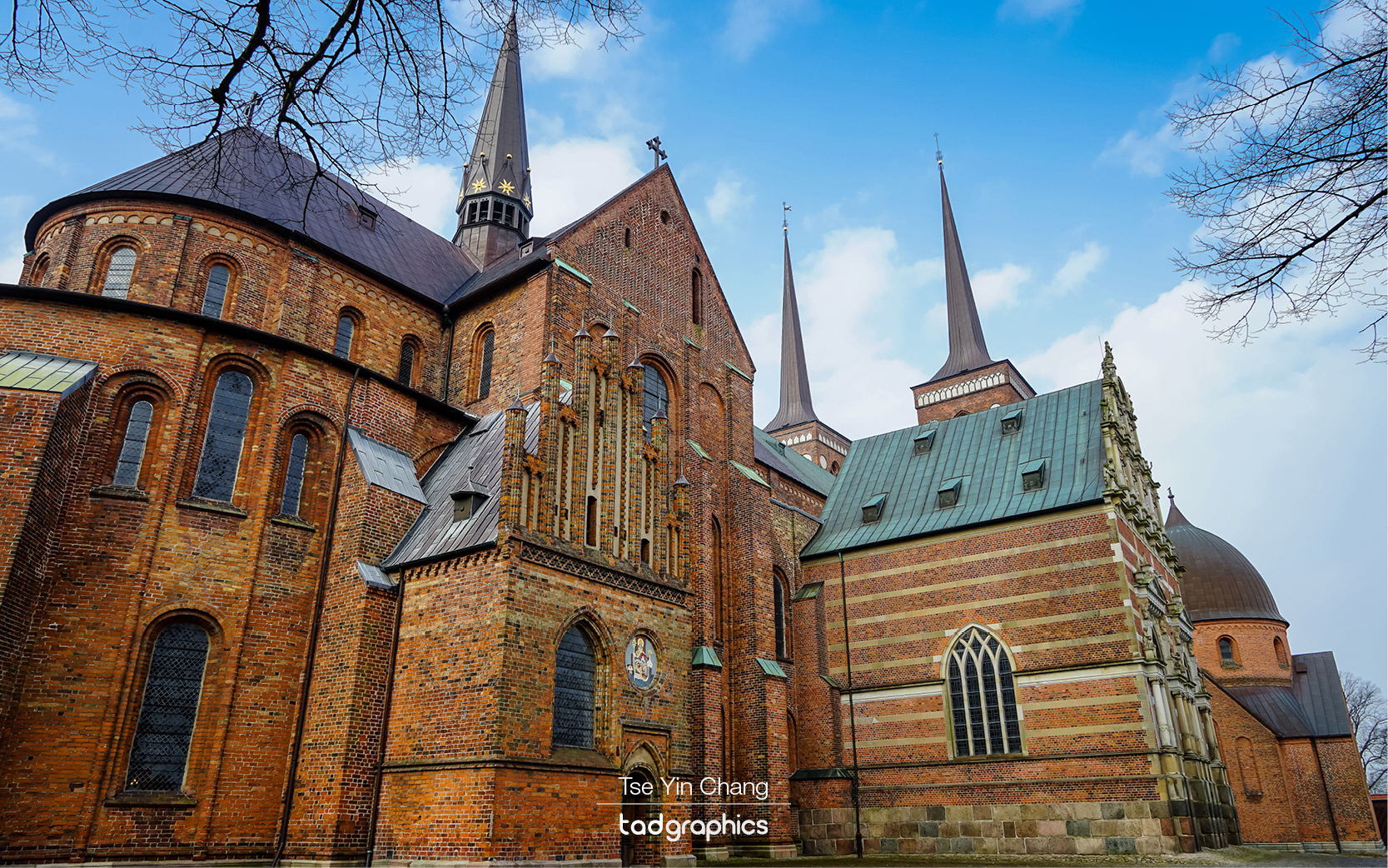 Roskilde Cathedral is the country’s most important religious building where the royal family have been buried here since the 1400s