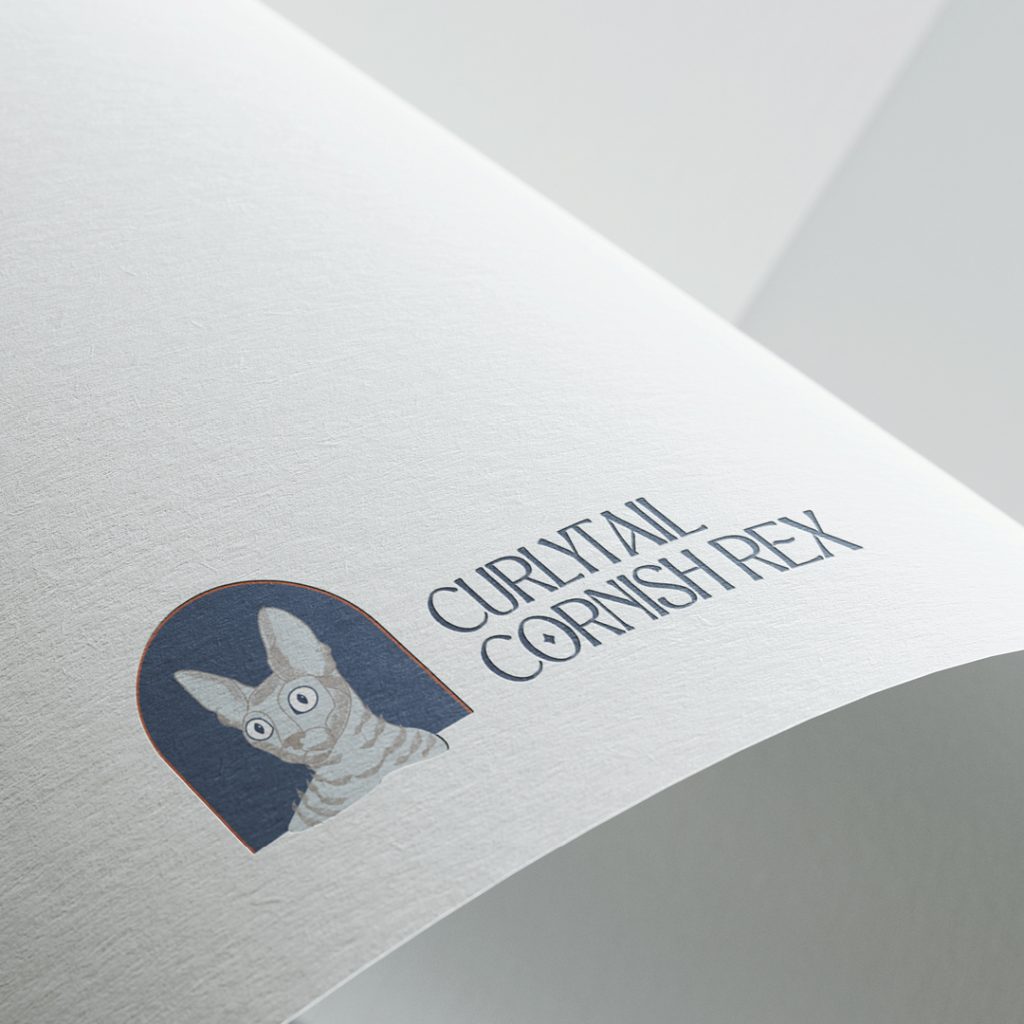 Curlytail Cornish Rex branding