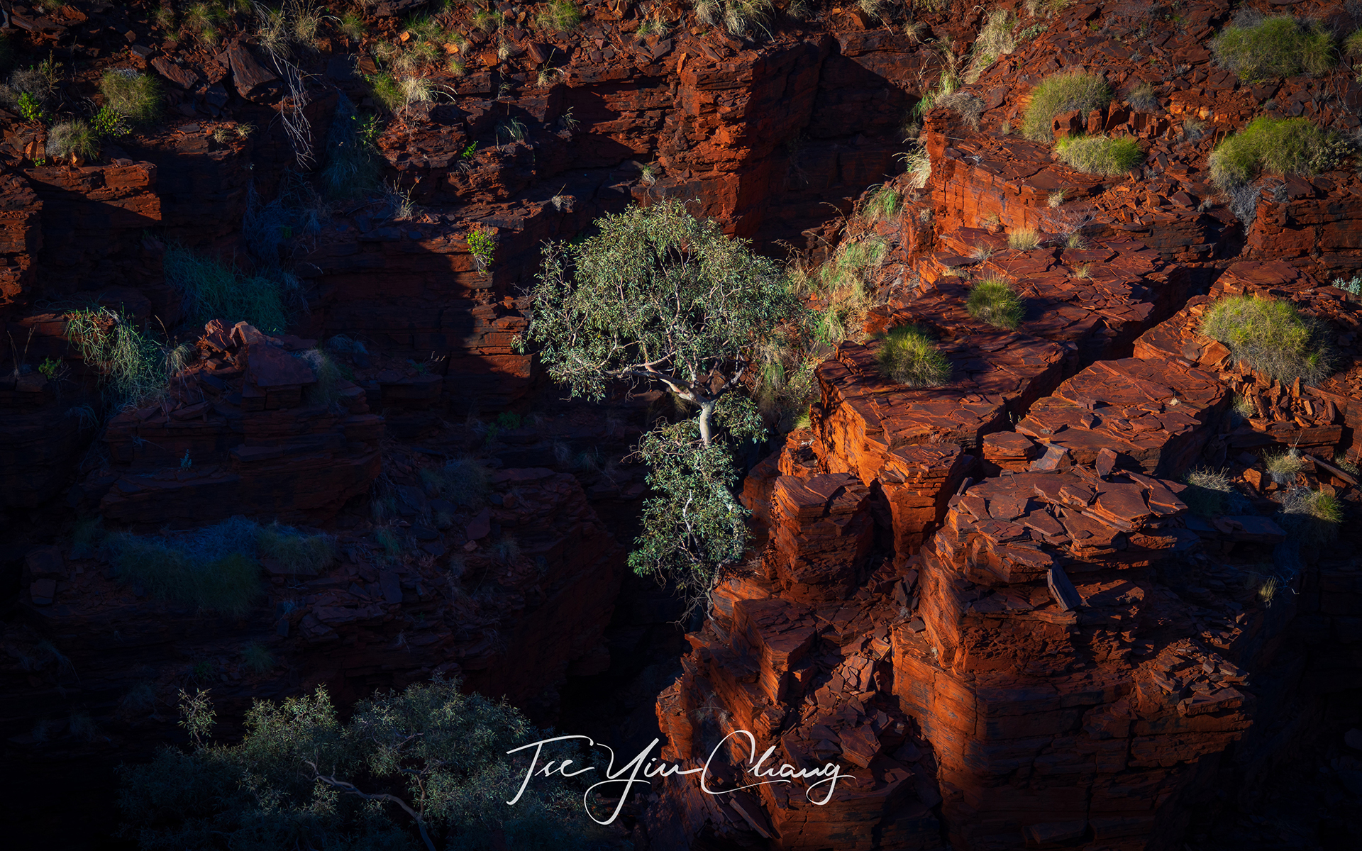 Karijini National Park is Western Australia's second largest national park, crisscrossed by a network of river systems, many of which carved out spectacular gorges through the ochre rock over two billion years ago