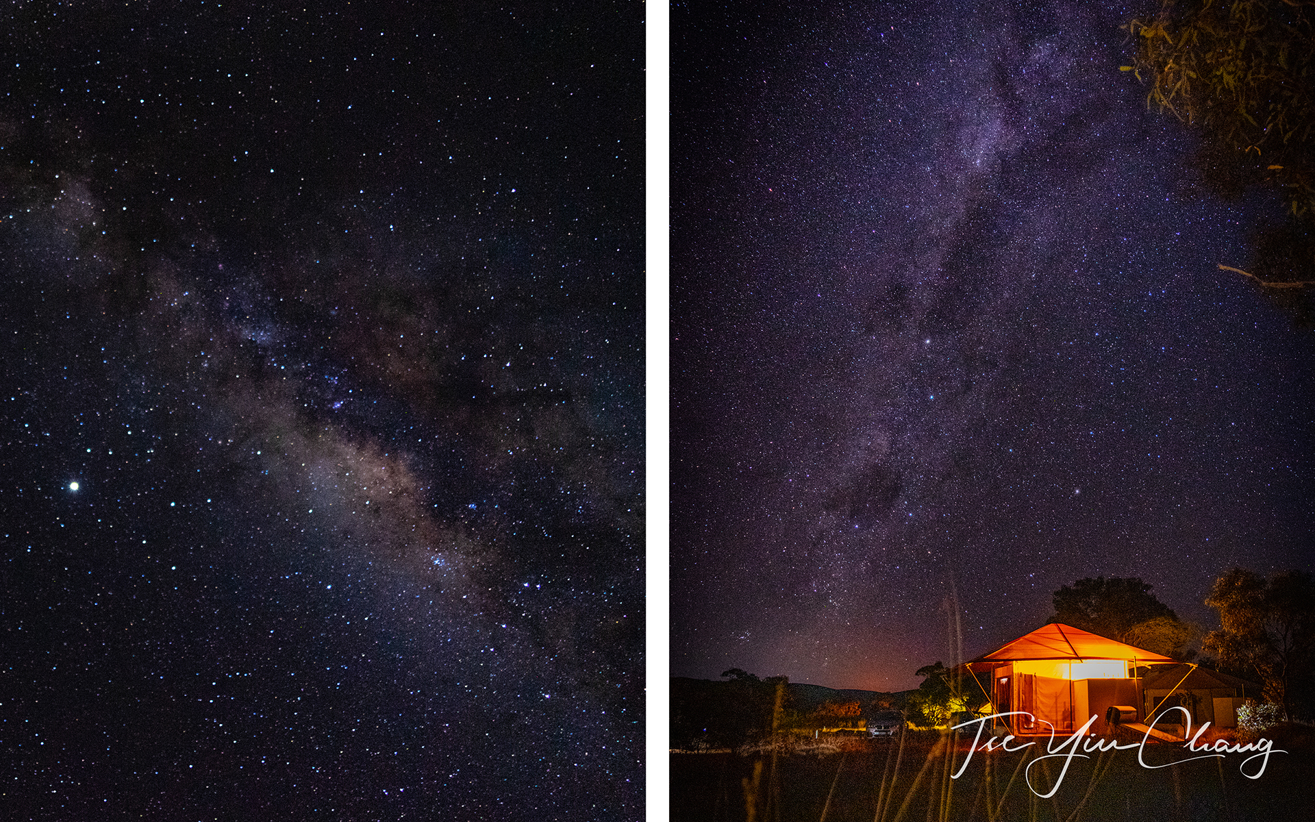 The Karijini Eco Retreat is a perfect place to try my hand at astrophotography as I don't get the change to photograph this many stars in Perth