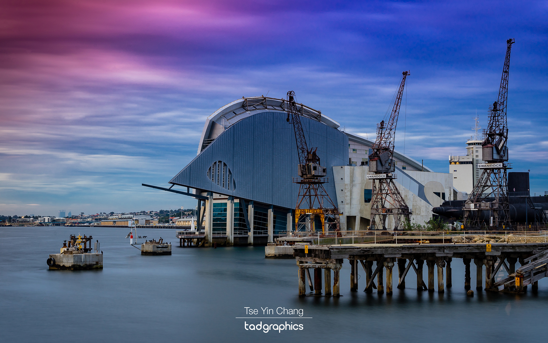 The Maritime Museum is a great location for sunset photography