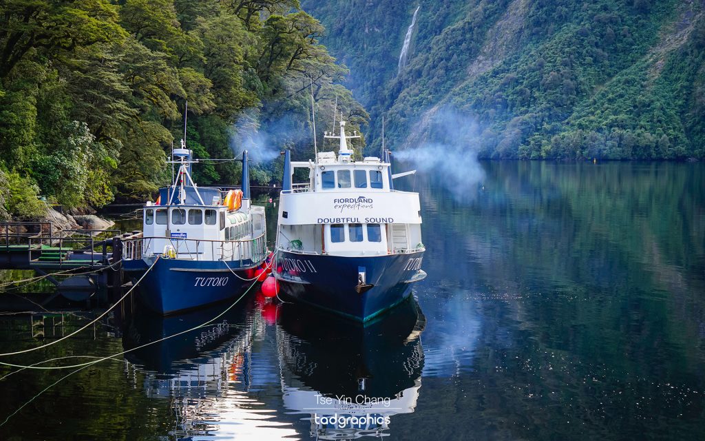 The sound of silence as we continued our cruise down Deep Cove, Doubtful Sound