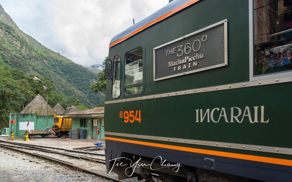 The scenic IncaRail 360o Machu Picchu Train has an observation outdoor carriage for travellers to admire the Andean landscape