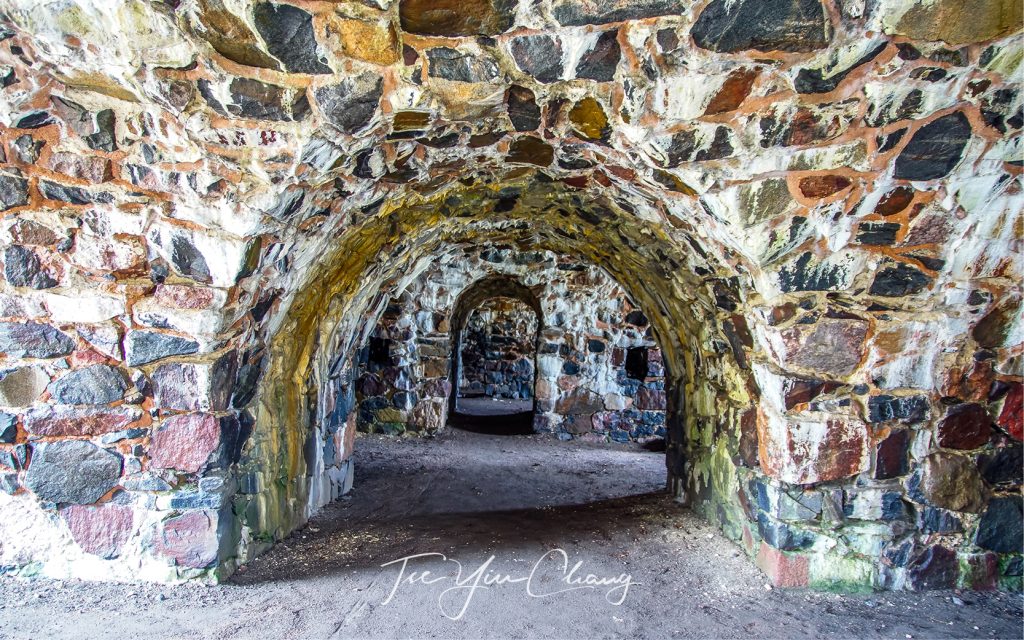 The tunnels of Suomenlinna were used as storages, secret passages and as bomb proof protection during wartime